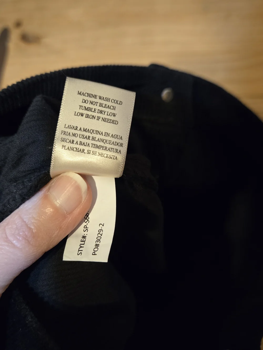 Sneak Peek Black Corduroy Button-Front Mini Skirt